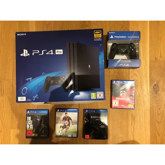 Sony Playstation 4 Pro 1tb 4k, Viene Con 4 Juegos - Nuevo