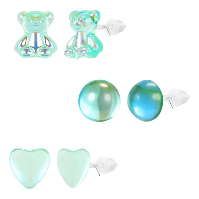 Aretes Set Osito Oso Gomitas Gomas Topos Kawaii Topitos