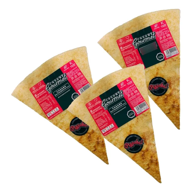 Casabe Gourmet 240gr (torta Crujiente De Yuca) X 3 Unidades