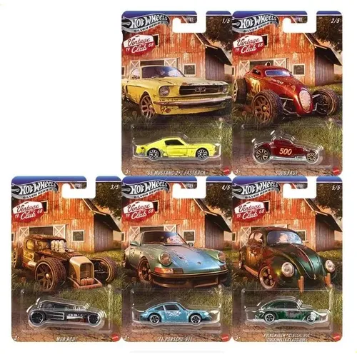 Conjunto De Carros Hot Wheels Vintage Club 1:64 Diecast Z