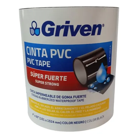 Cinta Impermeable Flex Adhesiva 4 Pulgadas X 1.5 Mts
