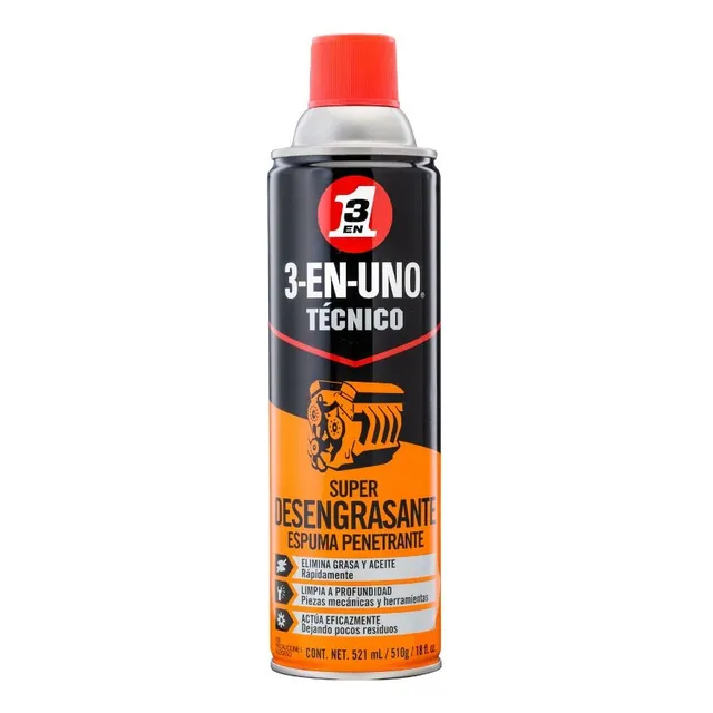 Desengrasante En Espuma 3-en-uno Tecnico 521ml - 510g - 18oz