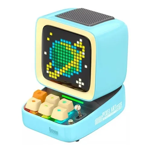 Bocina Divoom Dito-Pro portátil con bluetooth azul