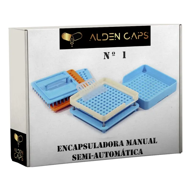 Encapsuladora Manual Nº 1 Semi Automática Em Abs 100 Cápsulas Por Ciclo