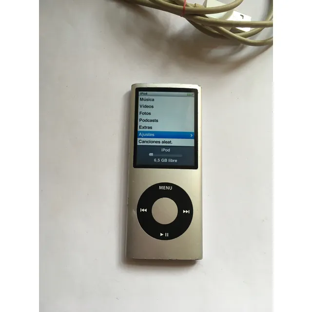 Ipod Nano 4ta. Gene. A1285 De 8gb Con Cable Usb Original Plateado