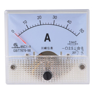 L Amperímetro De Panel Analógico Dc 0~50a L Amperímetro De Panel Analógico Dc 0~50a