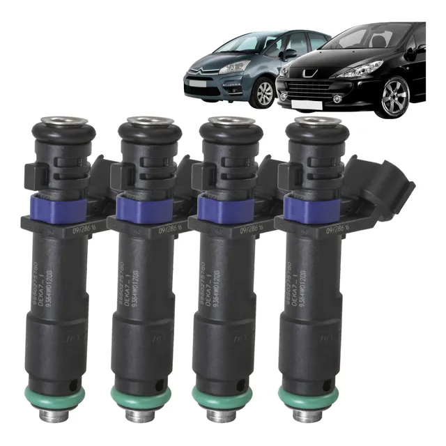 4x Bico Injetor Peugeot 307 Citroen C4 C5 Picasso Deka 7_1