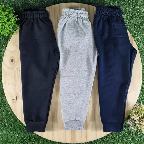 Kit 2 Calças Moletom Kyly Flanelada Com Punho Promoção