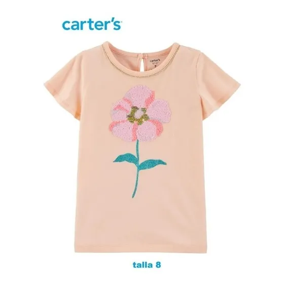 Franela Carters Original Lentejuelas Reversibles Niñas