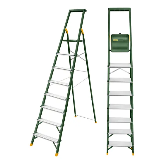 Escalera Aluminio 8 Escalones Jadever Jdld1h08 Color Plateado