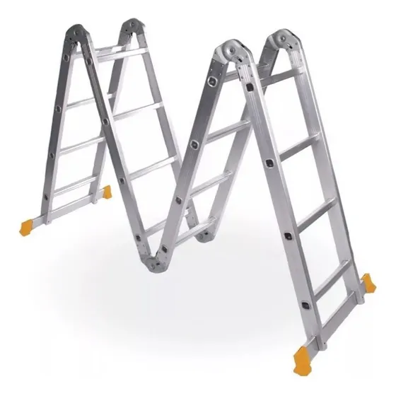 Escalera Aluminio Plegable 4x4 Multifunción Lusqtoff 4,7mt