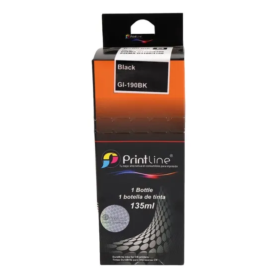 Botella Tinta Canon Compatible Gi 190 Para Pixma Negro