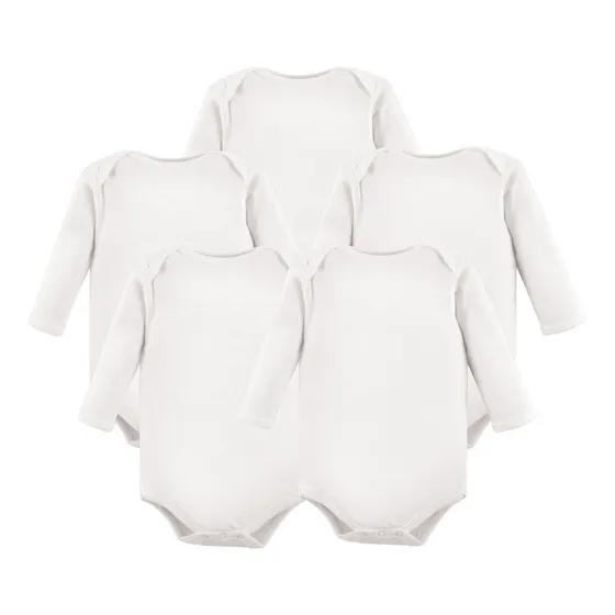 Bodies Manga Larga Blancos (5 Unidades) - Luvable Friends