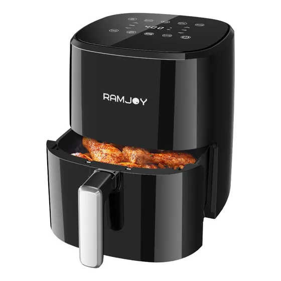 Ramjoy Raf-350 Freidora De Aire De 3.5l De Galón Compacta Color Negro