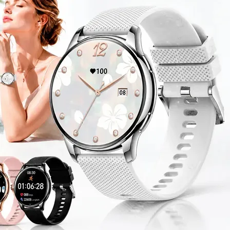 Relogio Smartwatch Feminino À prova d'água Ip68 Amoled Monitor de frequência car