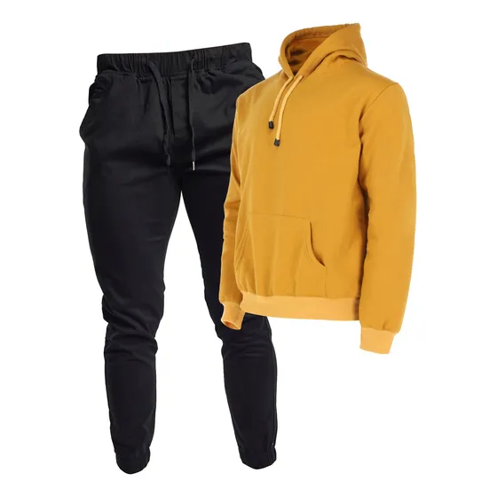 Pack Jogger De Gabardina Stretch Y Sudadera Para Hombre