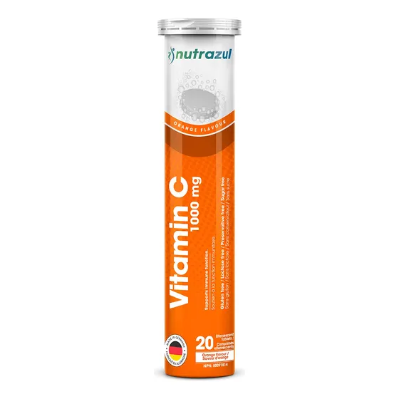 Nutrazul Vitamina C 1000mg Tablas Efervescentes- 174b4