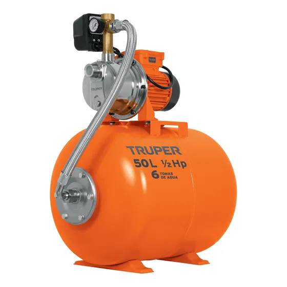 Bomba Hidroflow Hidroneumática 1/2 Hp 50 Litros Truper