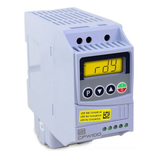 Inversor De Frequência 1cv 220v Weg-cfw100-monofásico Inversor De Frequência 1cv 220v Weg-cfw100-monofásico