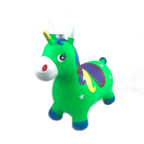 Pony Unicornio Saltarín De Goma Con Sonido Varios Colores