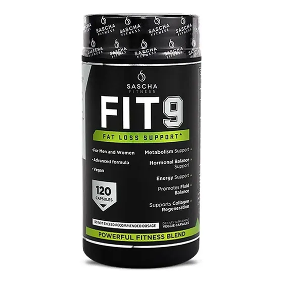 Sascha Fitness Fit9 Quemador 120 Cápsulas Sin Sabor