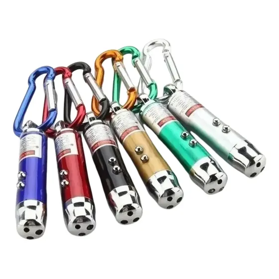 Brinquedo Pet Chaveiro Led 3x1 Laser Cores Sortidas Gato