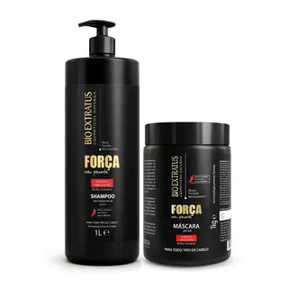 Força Com Pimenta Kit Bio Extratus Shampo 1lt + Mascara 1kg Força Com Pimenta Kit Bio Extratus Shampo 1lt + Mascara 1kg