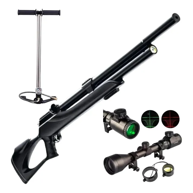 Combo Chumbera Pcp M25 Calibre 5,5mm + Inflador + Mira