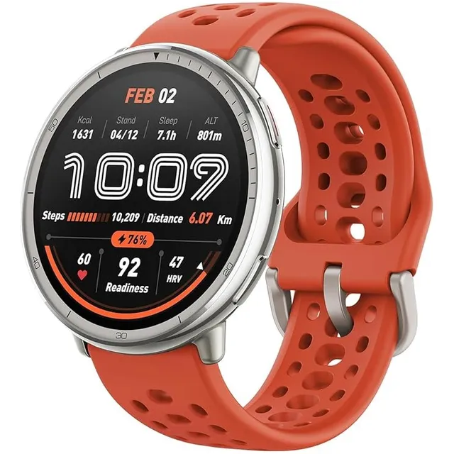 Reloj Inteligente Amazfit Active 2 Con Gps Blanco Mesh Naranja Oscuro