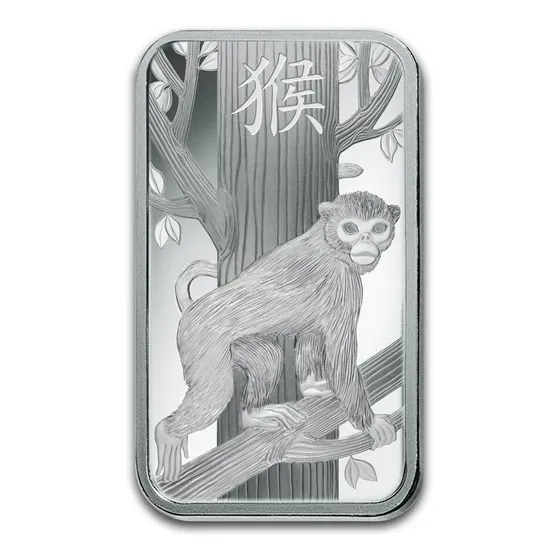 Robmar Moneda Rectangular De 10 G. Bls.de 24 K Serie El.mono