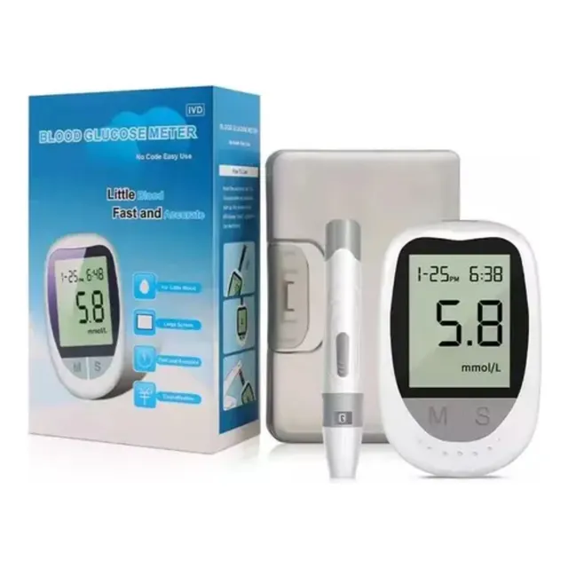 Kit Glucómetro 50 Lancetas 50 Tiras
