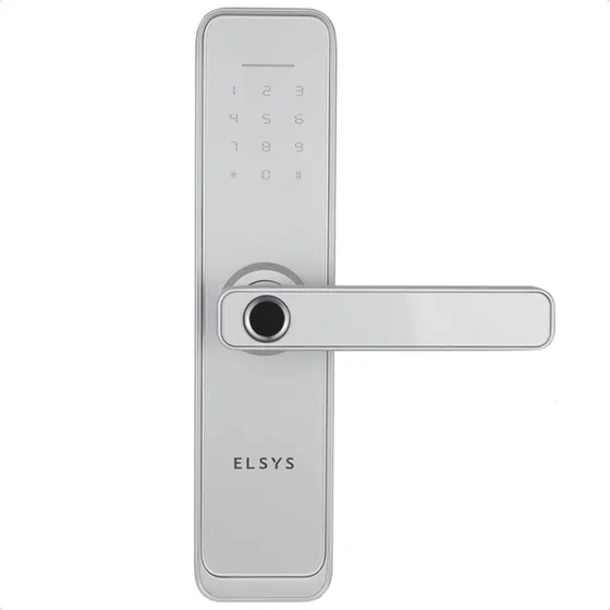 Fechadura Digital Eletronica Wi-fi Smart De4000b Elsys Prata
