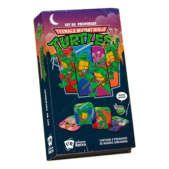 Posavasos Tortugas Ninja Tmnt Boxset X 8 Vhs Universo Retro