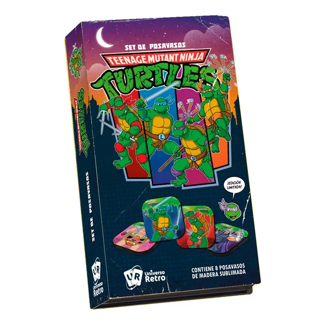 Posavasos Tortugas Ninja Tmnt Boxset X 8 Vhs Universo Retro