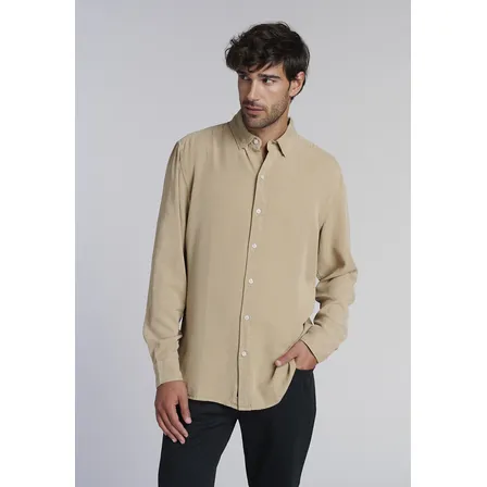 Camisa Miami Sport Lyocell Fj Beige Ss2025 Ferouch