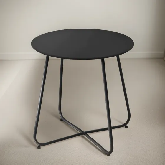Mesa Ratona De Arrime Diseño Industrial Metal Chapa Exterior