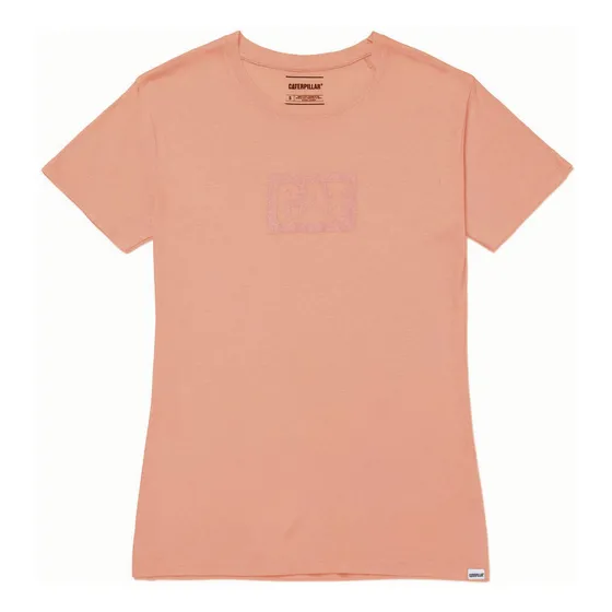Remera Caterpillar Metallic Cat Logo Te Papaya Punch M Dama