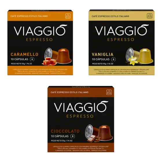 Cápsulas Café Viaggio Mix Saborizado X30 Comp. Nespresso