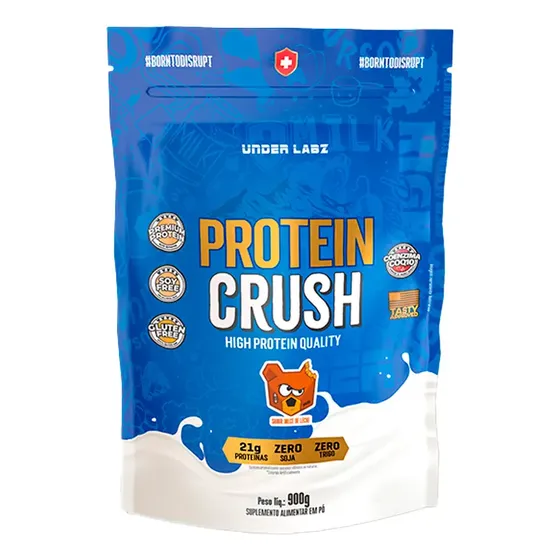 Protein Crush Refil 900g - Under Labz Sabor Dulce De Leche Sabor Doce de leite