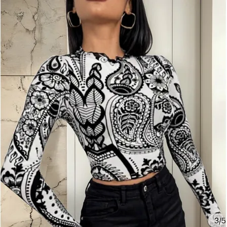 Crop Top De Maya Manga Larga Top Trasparente De Verano