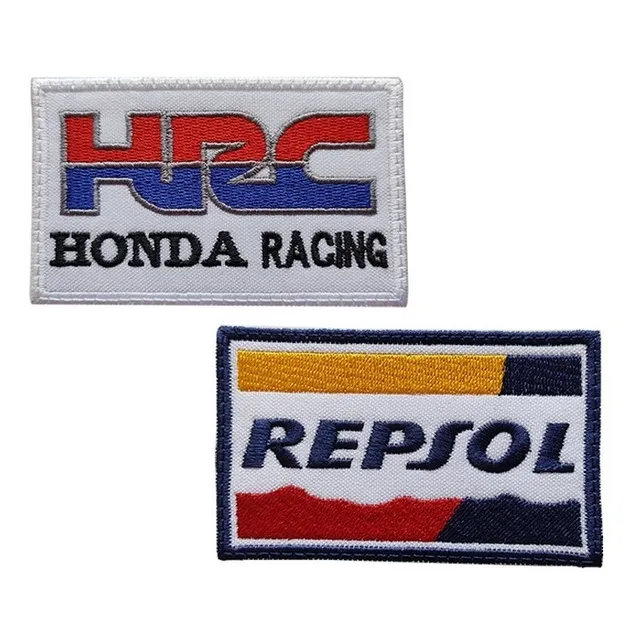 Parche Bordado Repsol Bandera Repsol Y Hrc Honda Racing Moto
