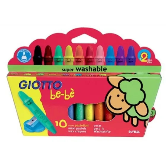 Lápices Cera Giotto Bebé 10 Colores 