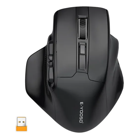 Mouse De Mão Sem Fio Grande E-yooso Pack