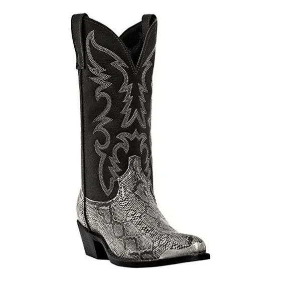 I Botas Vaqueras Vintage Con Estampado Serpiente Unisex  [u]