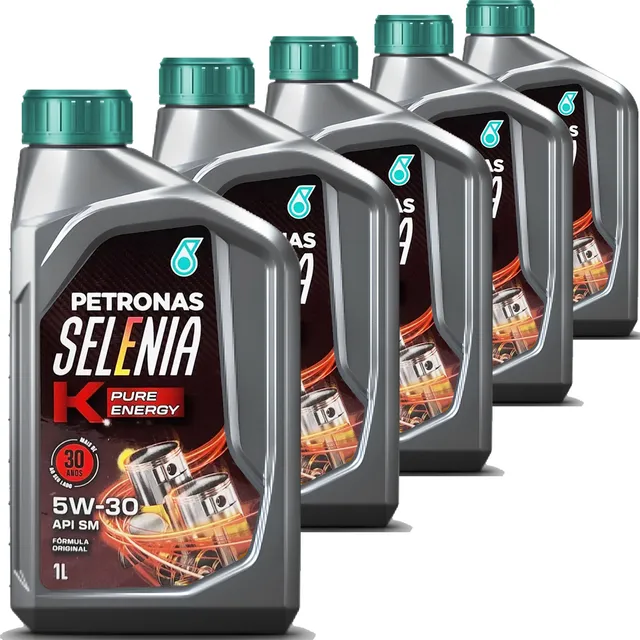 Kit 5 Oleo De Motor Original Selenia 5w30 K Pure Energy Sm