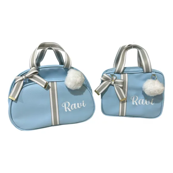 Bolsas  Maternidade Média E Pequena Personalizada Com Nome