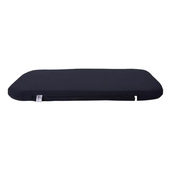 Colchão Oval P/ Moisés Luma Baby moisés universal Colchão Carrinho Que Vira Moisés Liso Cor Preto