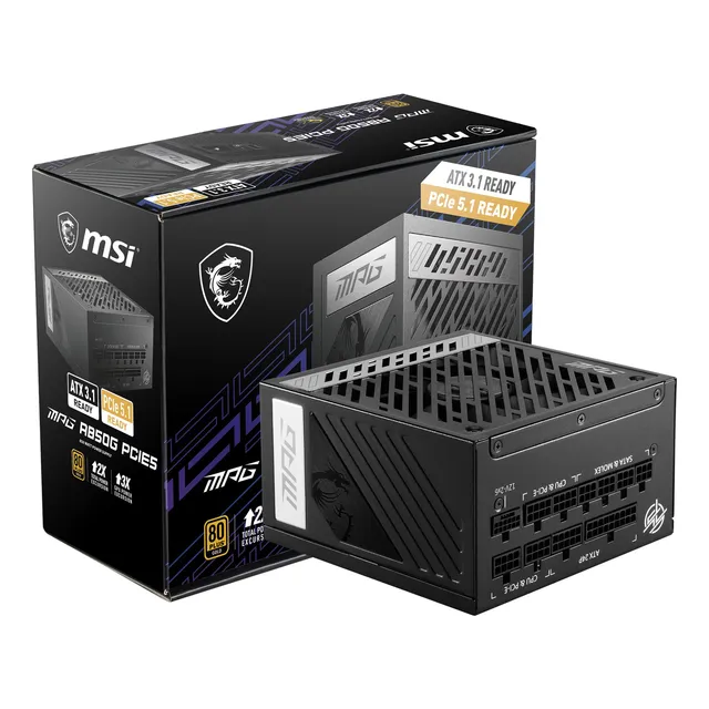Fuente De Alimentación Para Juegos Msi Mpg A850g Pcie 5.1 &