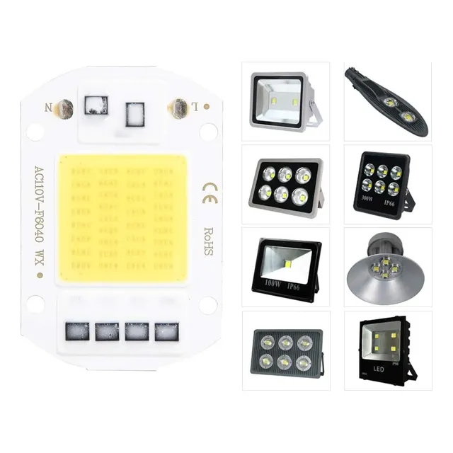 Chip Led Cob De 50w Directo A 110v - Luz Blanca