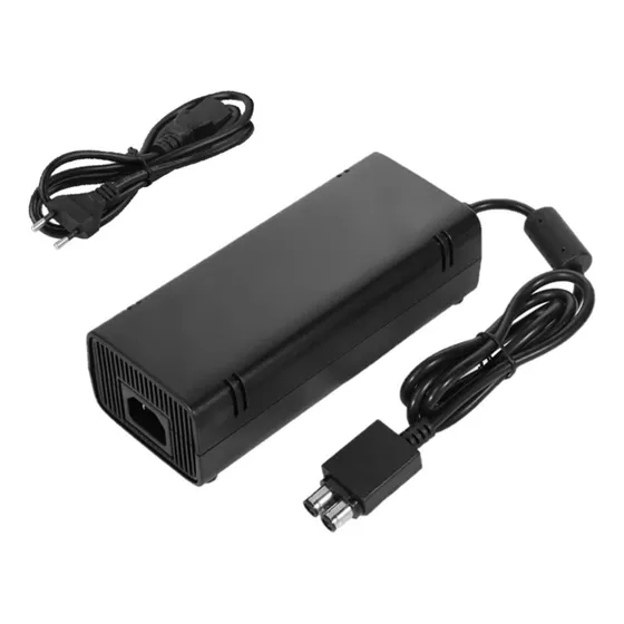 Fonte Compatível Xbox 360 Slim De Video Game 2 Pinos Bivolt